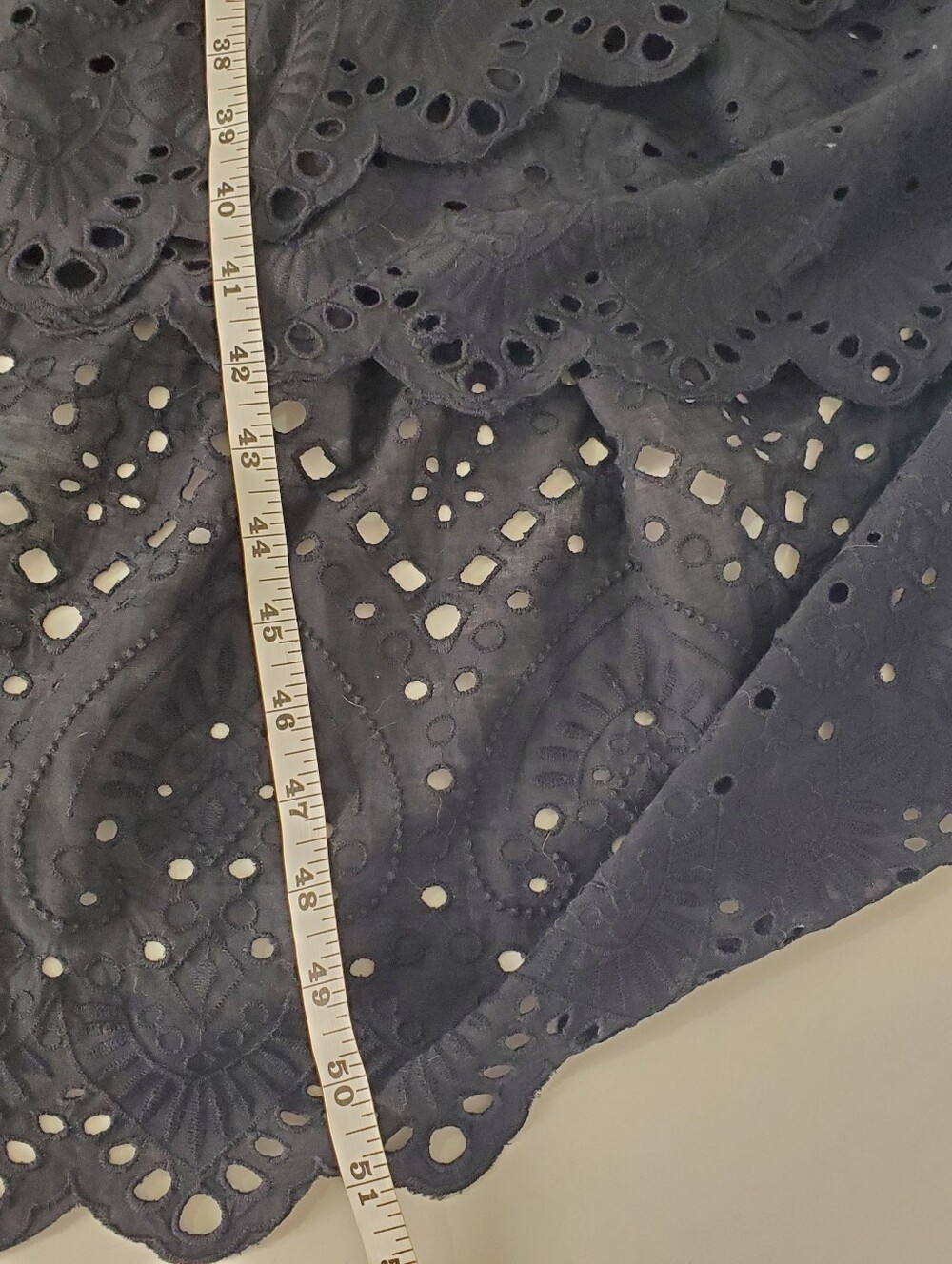 Maeve by Anthropologie Eyelet Wrap Midi Dress Size 6 NWT Black New - Picture 15 of 15